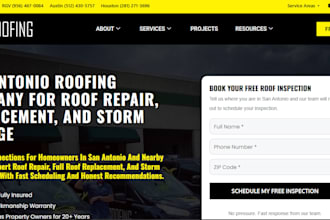 roofing website construction plumbing website roofing leads landing page ads