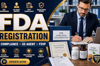 provide fda registration, compliance, US agent and fsvp services fda consulting