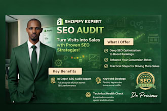 provide a professional shopify SEO audit and fix issues