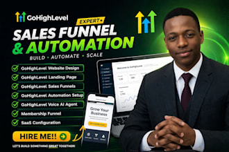 setup gohighlevel website  landing page ghl sales funnel, gohighlevel automation