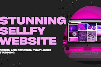 create a professional sellfy website design and redesign that converts