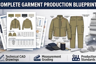 create detailed production ready fashion tech packs