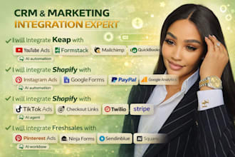 integrate openclaw tiktok ads zoho CRM framer gemini mailchimp zapier automation
