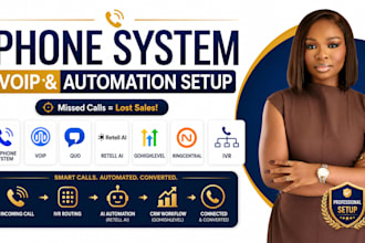 do phone system voip quo retell ai gohighlevel ringcentral IVR automation setup