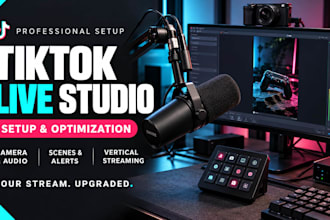 setup tiktok live studio for professional tiktok live streaming