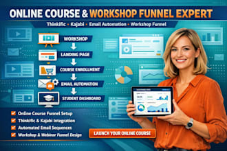 build online course sales funnel workshop thinkific  kajabi sales funnel