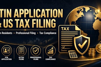 handle non resident itin application and US tax filing professionally