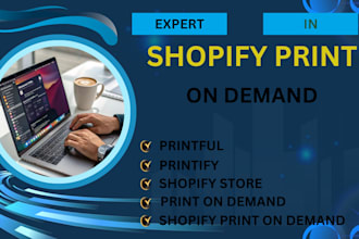 setup shopify pod store with printify and printful