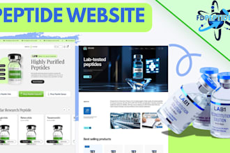 build a woocommerce ecommerce website for peptide brands