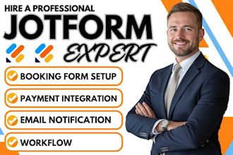 create jotform booking form with payment integration and workflow