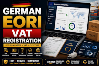 register german eori steuernummer vat for ecommerce