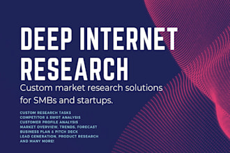 deliver stellar market research analysis report