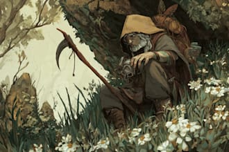 do custom romantic character illustration, dnd commission