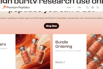 fda compliant peptide research website peptide shopify store supplement website