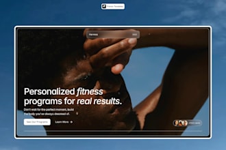 design stunning fitness website framer landing page
