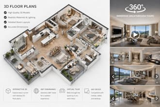 create 3d floor plans and immersive 360 walkthrough tours