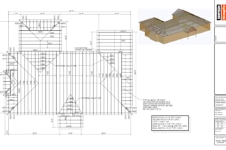 create structural timber framing and roof truss construction plans