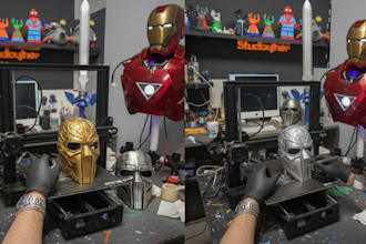 3d print and paint custom cosplay 3d mask, helmet, halloween costume stl file