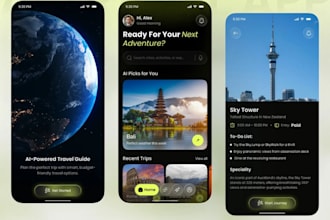 develop ai trip planner app, travel planning, hospitality app, trip booking app