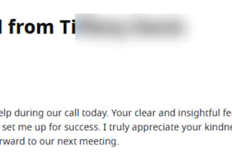 coach you to ace your job interview with mock interview and expert feedback