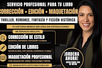 seré tu editora editaré, corregiré, formatearé profesionalmente tu libro