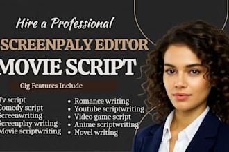rewrite movie script screenplay feature film comedy script movie script writing
