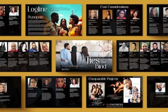 design winning film movie TV series documentary pitch deck investor pitch deck
