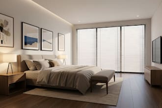 design your bedroom with realistic 3d renders