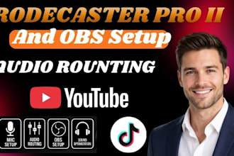 setup rodecaster pro ii and obs with audio routing for live streaming