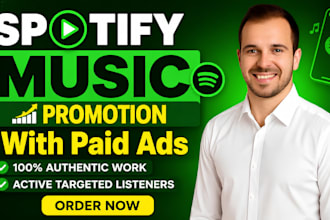 do spotify music promotion, album and track using ads to grow streams fast