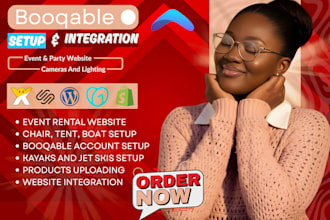 booqable rental website, chair, tent, cameras and lighting, kayaks and jet skis