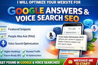 optimize your website for google answers and voice search