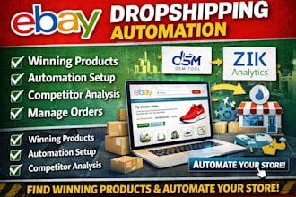 ebay dropshipping automation product research zik analytics dsm tool setup