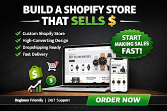 design, redesign shopify store build shopify ecommerce store foe dropshipping