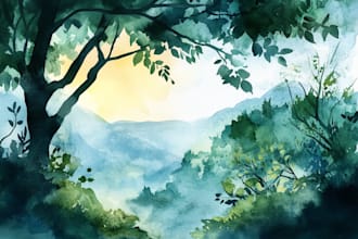 draw a watercolor illustration