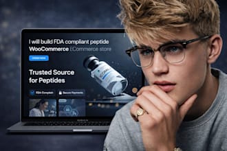 build fda compliant peptide website peptide sarms woocommerce supplement website