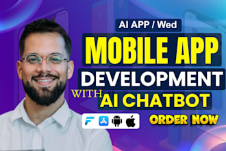 develop ai mobile app, ai integration ios app, android app, flutter, mobile app