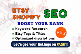 do etsy products SEO to boost etsy sales and ranking high