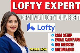 build lofty CRM idx real estate website with lofty automation smart plan kv core
