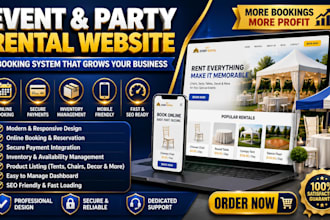 do booqable website design, booqable rental website redesign online booking rent