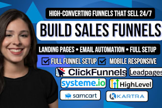 clickfunnels sales funnel, samcart leadpages kartra, gohighlevel funnel builder