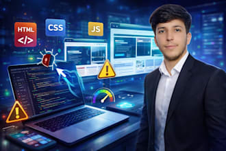 fix HTML CSS javascript website issues