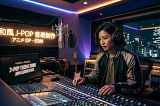 write a high energy japanese jpop theme song with catchy vocal lyrics