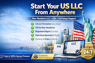 form your non resident llc with full us business setup support
