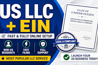 form your US llc with ein and complete business setup