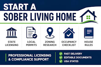 state licensing, local permit, zoning research for sober living home