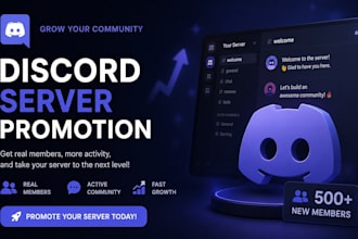 do discord server promotion , discord marketing , server promotion