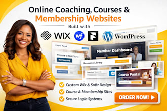 online coaching softr course resources studio membership pro wix website design