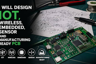 design iot, wireless, embedded, sensor and manufacturing ready pcb