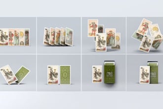 design custom tarot cards oracle cards zodiac crads affirmation card deck